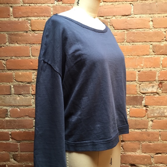 LAST CALL!  GTS Slate Blue Terry Cloth Sweatshirt - Picture 6 of 8